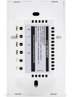 INTERRUPTOR TOUCH WIFI 2 TEC EIW 1002 BR