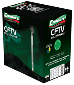 CABO CFTV 4P DC BLINDADO 0.51MM 300MT PT