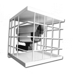 GRADE PROT CAMERAS 18X18X18 BRANCO